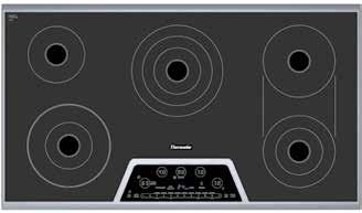CET366NS 36-INCH ELECTRIC COOKTOP MASTERPIECE SERIES FEATURES & BENEFITS - CookSmart feature 9 pre-programmed cooking modes - Triple element offers the capability to use multiple pan sizes - Dual