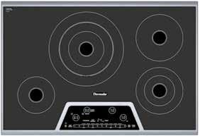 CET304NS 30-INCH ELECTRIC COOKTOP MASTERPIECE SERIES FEATURES & BENEFITS - CookSmart feature 9 pre-programmed cooking modes - Triple and dual elements offers the capability to use multiple pan sizes