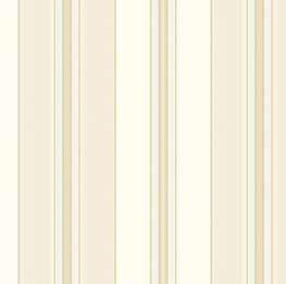 LOVERS LANE This wallpaper, with slightly raised stripes, mimics a pretty fabric with bands in a variety of widths from a quarter to half an inch.