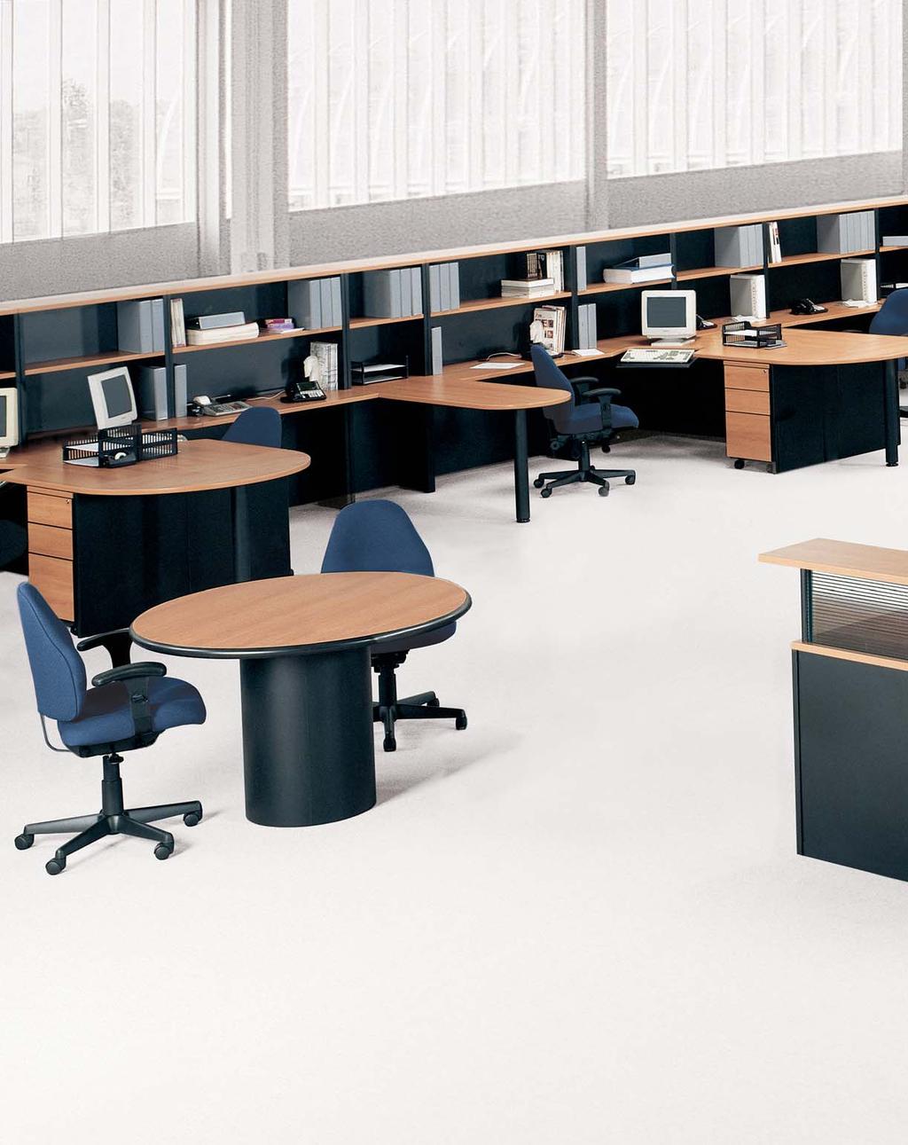 SOLUTIONS Made-To-Fit Freestanding Modular System has turned buying complex, made-to-fit office furniture into an easy, quick, affordable process. We build office furniture made to fit your space.