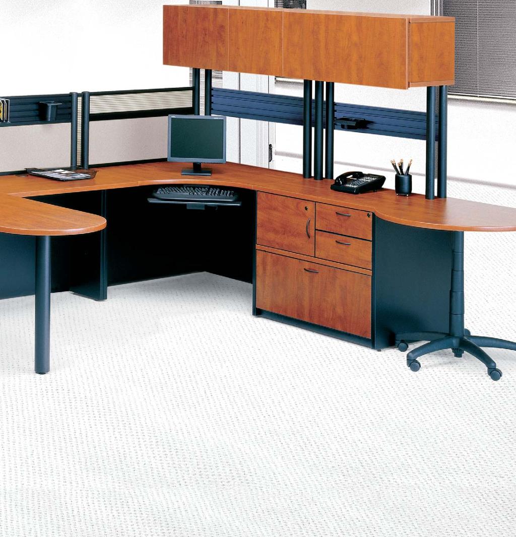 Inter-Links Series Two-Person Workstation LINKS Modular Systems are available with fabric, glazed or laminate partitioning panels in an array of heights and widths.