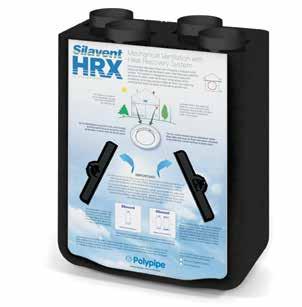 37 84% When installed with Domus duct systems the HRX range provides the ultimate energy saving system The HRX In more detail: Low Specific Fan Power down to.
