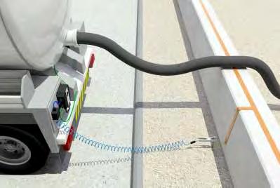 Leading the way in hazardous area static control Truck mounted static ground verification with system interlocks and indication Vacuum trucks and bulk chemical road tankers transferring flammable