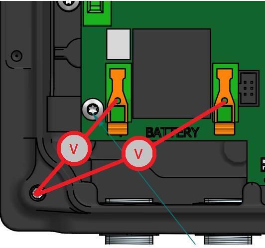 Depending on the type of Battery Connector, the test point to place the voltimeter changes: 5.2.2 Check the Battery s Insulation.