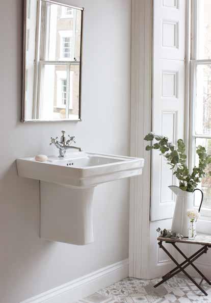 Wall-hung bidet with Claremont bidet mixer with