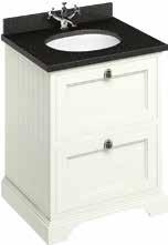 +BW66 FURNITURE Free-standing 65 vanity unit with drawers & Minerva Black Granite with vanity bowl 2 Drawer 67 55 85 93 FF9W +BB66 FF9S +BB66 (E) FF9O +BB66 INFORMATION 3 COLOURS Sand, Matt White &
