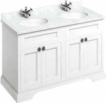FREESTANDING FURNITURE 130 Vanity Units with Doors 130 VANITY UNITS WITH DOORS Complete Vanity Unit Sizes Vanity Unit Codes, Colours & Prices Matt White Sand Olive Complete Unit Type Width Depth