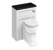 48, D: 58, H: 195 Base Unit F6Bz* Basin B12 60cm Back-to-wall WC unit with lever flush cistern fittings and backto-wall pan with white soft close seat - urea Unit: W: 60, D: 30, H: 85 WC: W: 36.