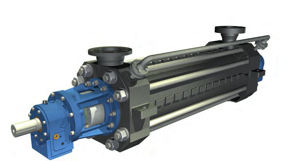 Pump Type HPE Multistage pump TYPE HPE Suitable for slightly polluted, chemically neutral or aggressive liquids.