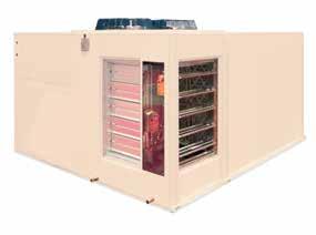 Maxi-Kool/Heat Pump /100% OSA Systems Self-contained/split ducted ceiling/roof mounted system Available air, water, glycol cooled and chilled water systems Capacity from 1.