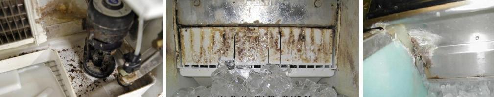 Step 2: Clean and Sanitize As ice forms on an ice machine evaporator plate, a separation occurs.