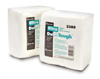 Dubl-Tough wipers are strong, soft and absorbent and are offered in a