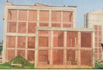 The external walls are also shaded adequately with red stone jail and deciduous trees.