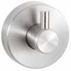 B-541 Surface-Mounted Spare Toilet Roll Holder Satin-finish stainless steel. Threaded flange conceals mounting plate, provides snug fit to the wall. Vertical post accommodates one roll.