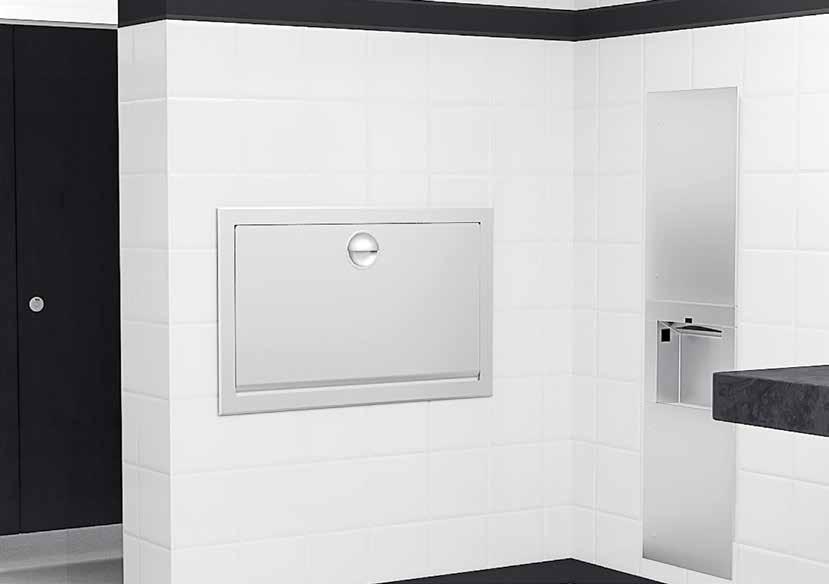 CHANGING STATIONS KB110-SSRE-INB Recessed Horizontal Baby Changing Station