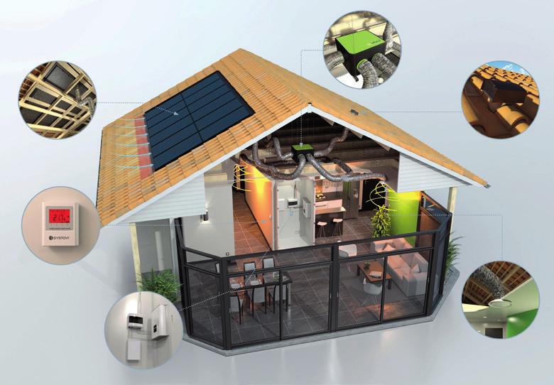 Solar PV The Systovi R-Volt system offers a unique technology which not only enables you to produce electricity but also help to heat and ventilate the home.
