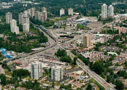 However, several areas of Lougheed remain largely auto-oriented with significant grade changes that impede key pedestrian-supportive linkages and design elements needed for a successful