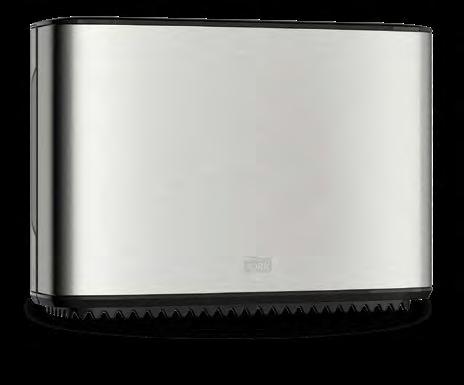 Tork Elevation Mini Twin Toilet Paper Dispenser Compact, high-capacity, modern design.