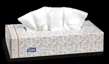 soft, absorbent tissues. Flat box style. Fits vanity and in-wall dispensers.