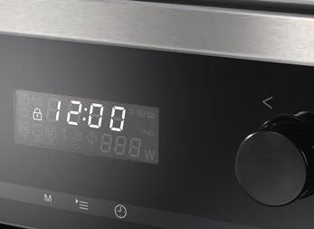 Time Functions The clock timer is selectable independent of the microwave function.