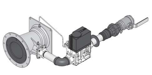gas train The ratio gas valve on this appliance uses line (120 VAC) voltage for operation. The valve contains the safety shutoff and operating valves required on boilers and water heaters.