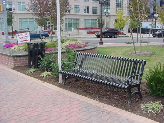 IV. Street Furniture Street furniture includes light poles, parking meters, trash receptacles, benches, bollards, bicycle racks and signs anything that is placed within the streetscape.