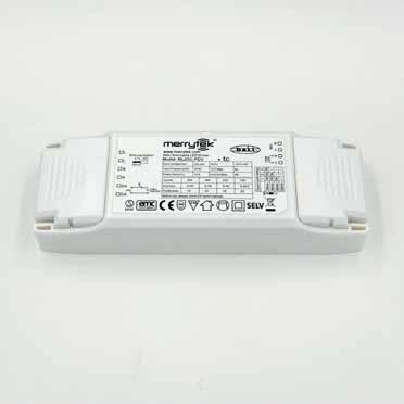 UNIVERSAL DIMMING DRIVERS KEY DATA CONTROLS LED Dimming Drivers Power 20W Dimming Input Type Push Dimming, DALI, 1-10V Input Voltage AC 220-240V Power Factor AC Current Output Current IP