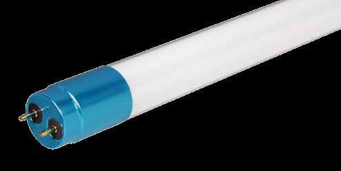 LED GLASS TUBES T8 Glass and Aluminium 2ft, 4ft, 5ft LINTON RANGE LED Tubes T8 600mm (2ft) Power Luminous Flux Colour Temperature IP Rating Dimensions 10W 900lm 5500K IP20 589.