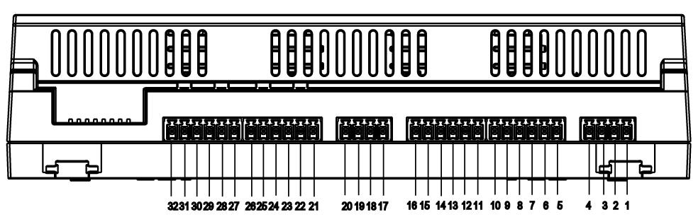 No. Note 15 Lock status indicator 16 17 18 19 Power indicator 4.2 Cabling Cabling ports of No.1 to 7 are shown as Figure 4-2. Figure 4-2 Cabling ports of RS485 communication are as follows: Port No.