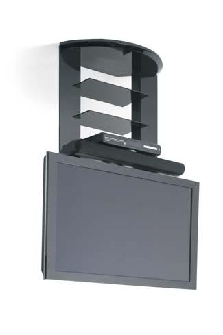 designed to fit most flat screens between