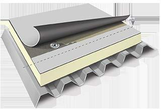 Roof Assemblies Test roofs are typical of common roof assemblies: Membrane