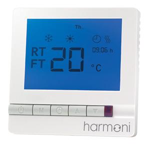 Button & display description 2 Thermostat on Frost protection mode activated Day of the week Time mode