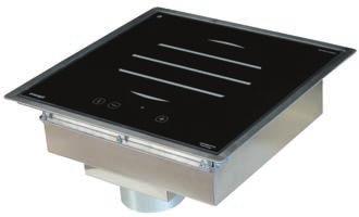 Buffet Induction Flush 650w Z1IC 650 INT Drop In 650w Z1IC 650 ENC Under Counter 650w Stone Vitro Z1IC 650 UC Integrated Keep Warm Flush Induction Cooker Unit with Controls on Vitroceramic Top