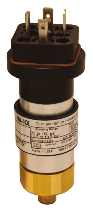 OEM Switches 10 Series Cost-effective, compact, cylindrical pressure switch