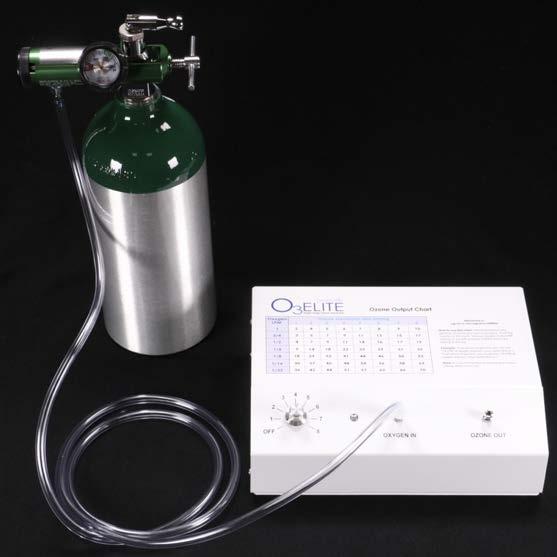 Hook Up Your Oxygen Shown with O3Elite Single Shown with O3Elite Dual 870 Medical Tank and Regulator 540 Industrial Tank and Regulator 1. Attach the oxygen regulator (N) to your oxygen tank as shown.