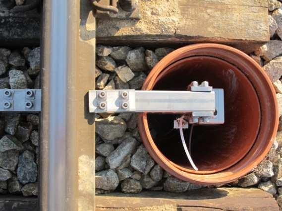 The interrogator, FBGuard from company Safibra, is placed in the railway station Großglobnitz.