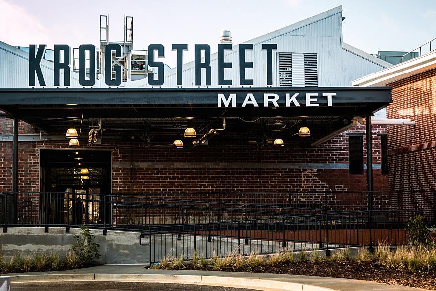 Directly off the Atlanta BeltLine, Krog Street area is located in Inman Park on the east