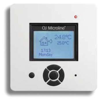 The thermostat can control a power load up to 3600W, 16A and the heating output is switched on and off with a differential of only 0.4 C.