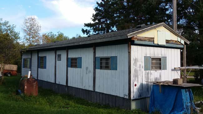 Figure 4. A "mobile home" built in 1955 the oldest (and smallest) home in the study. The U.S.