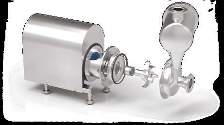 CRP The pumps of the CRP series are perfectly cleanable EHEDG certified air handling pumps and are mainly used to pump a mixture of liquid and air.