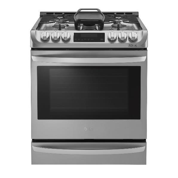LSG5513ST Slide-in Gas 860-55134 30 x 36 x 26.75 6.3 cu. ft. oven capacity Gives you more space Flexibility to cook more dishes and larger platters at the same time.
