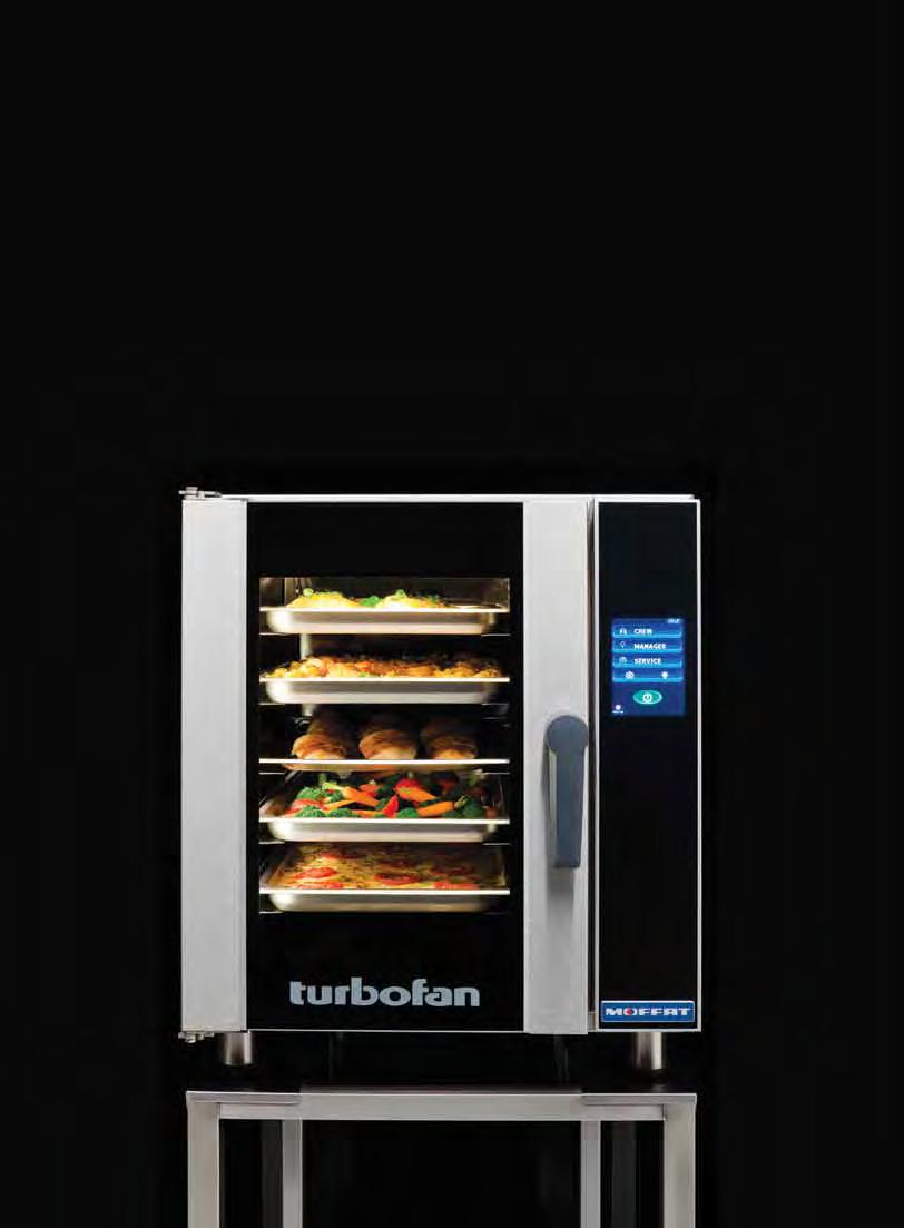 REGENERATION Turbofan Series ovens are also well suited to the regeneration of bulk and single portion dishes.