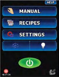 MANUAL MODE RECIPE PROGRAM MODE SETTINGS - MANAGER FEATURES AND SERVICE FEATURES QUICK SELECT OVEN COOL DOWN Core temperature probe With the optional Core Temperature Probe fast, concise