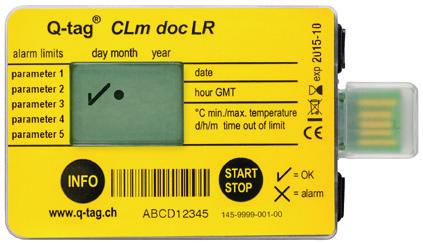 4) Activation of a Q-tag CLm doc family device Q-tag CLm doc devices can be started as follows: (The start option must be filled out in the evaluation sheet when ordering) Option A) Option B) Option