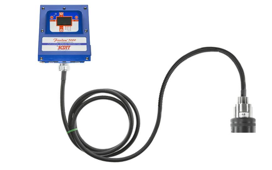 FREEDOM 5000 AND 5600 GAS AND SENSOR LIST Remote Sensor FREEDOM 5000 SENSOR CONNECTIONS AVAILABLE Integral Sensor with Transmitter Separated Sensor with 3 ft of cable (cable up to 50 ft are