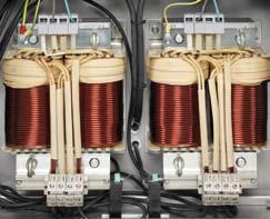 Powerful performance: Two temperaturecontrolled sealing transformers supply the exact energy required.