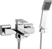 97 298470CP Bath Shower Mixer and Kit - Wall Mounted