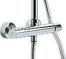 Fresssh Bathrooms Showering SD1 BAR SHOWER MIXER ADJUSTABLE 200mm DIA OVERHEAD SOAKER ADJUSTABLE TELESCOPIC RISER RAIL FAST FIT CONNECTIONS 68 Suitable for LP and HP systems Thermostatic control