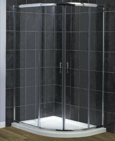 Fresssh Bathrooms Showering DLX OFFSET QUADRANT SHOWER ENCLOSURE Semi-frameless styling Easy glide doors Removable doors for easy cleaning Gel magnetic door closing 20mm adjustability for out-of-true