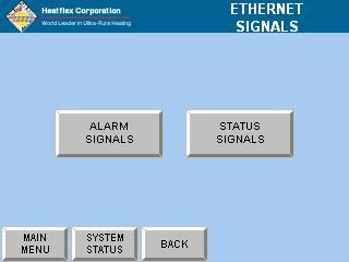 18.3. ETHERNET ALARM AND STATUS SIGNALS Signal Inversion is permitted on all of the Ethernet Communications system status signals and alarm signals provided that optional features are available and